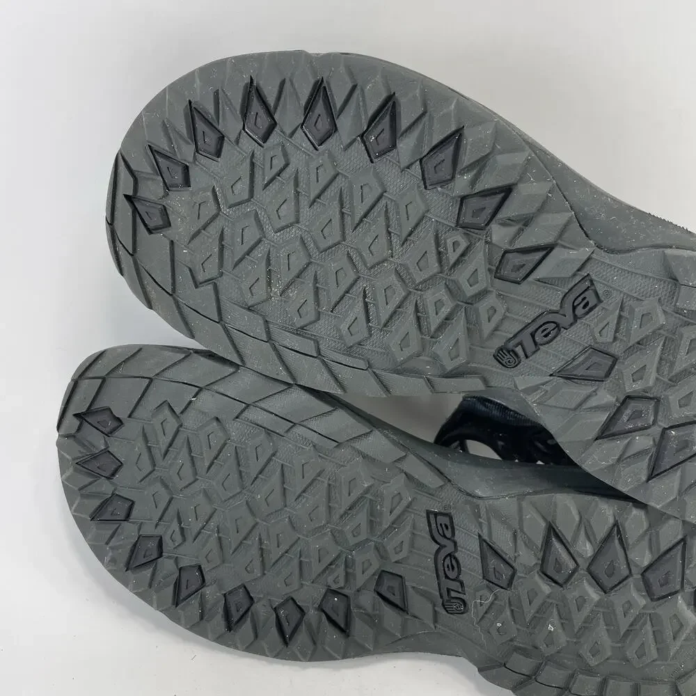 Teva Terra Fi Lite Black Sandals Mens Size 12 M Strappy Outdoor Hiking Athletic